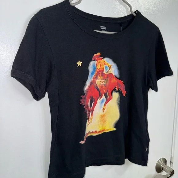 Levi's Cowboy Ringer Women's T Shirt NWT Size XS - Picture 5 of 8